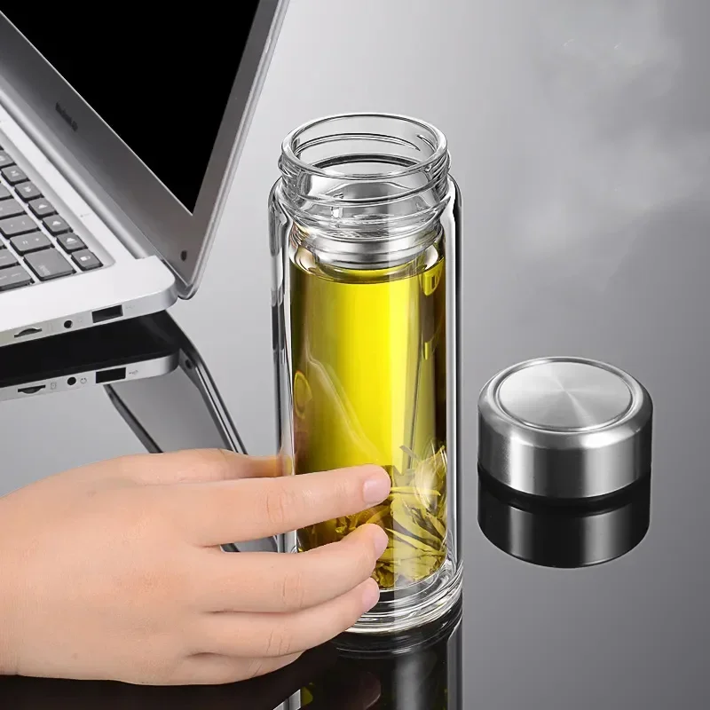 Double-layer Transparent Glass Male Portable Cover Filter Female Student Household Tea Cup Large-capacity Creative Water Cup
Double-layer Transparent Glass Male Portable Cover Filter Female Student Household Tea Cup Large-capacity Creative Water Cup