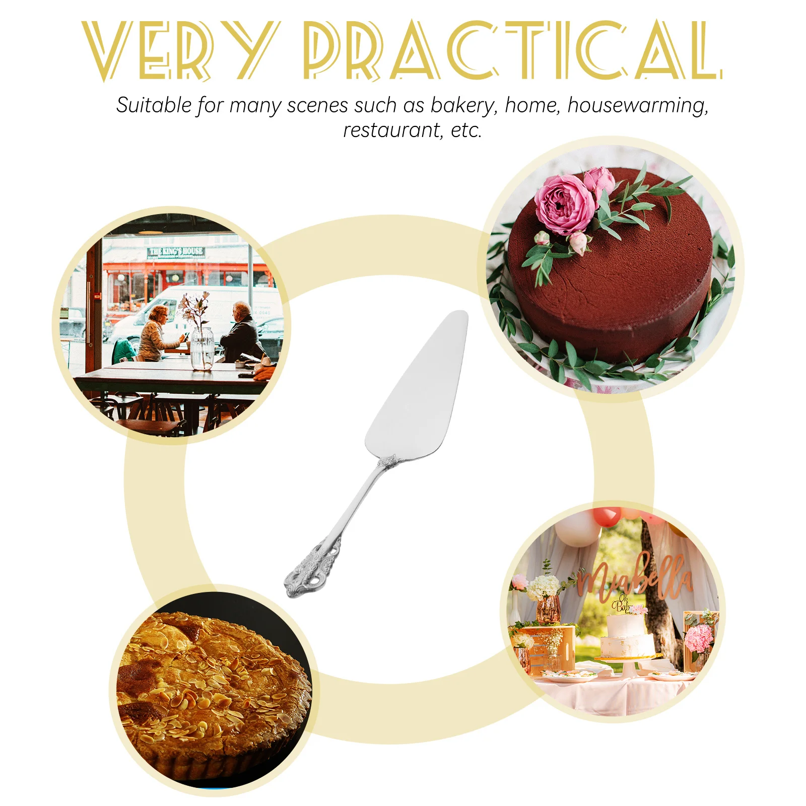 Stainless Steel Cake Spatula Premium Heavy Duty Cake Slicer for Even Slices Wedding Birthday Pizza Serving Tool Kitchen
Stainless Steel Cake Spatula Premium Heavy Duty Cake Slicer for Even Slices Wedding Birthday Pizza Serving Tool Kitchen