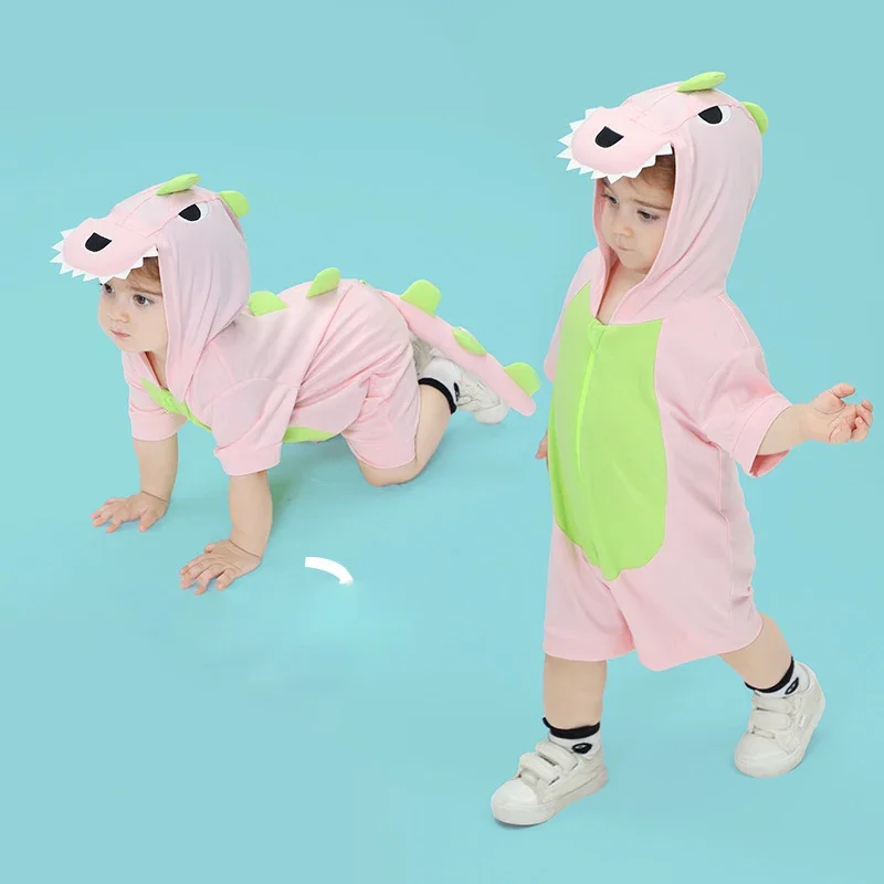 Summer Baby Clothes Boy Girl Romper Short Sleeve Dinosaur Cute Infant Bodysuit Hooded Baby Onesie Newborn Jumpsuits Baby Stuff
Summer Baby Clothes Boy Girl Romper Short Sleeve Dinosaur Cute Infant Bodysuit Hooded Baby Onesie Newborn Jumpsuits Baby Stuff