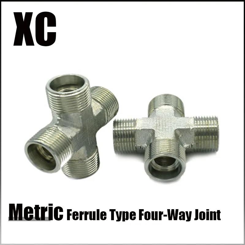 Metric Ferrule Type 24 Degree Cone Four Way High-pressure Hydraulic Pipe Fittings Pipeline Transfer Joint Connector Adapter
Metric Ferrule Type 24 Degree Cone Four Way High-pressure Hydraulic Pipe Fittings Pipeline Transfer Joint Connector Adapter