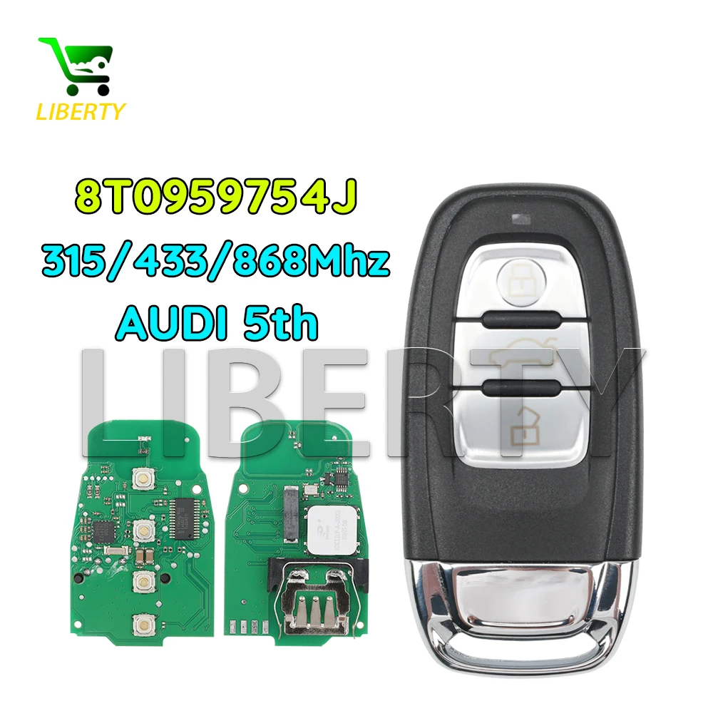 Смарт-ключ-брелок Liberty 8T0959754J 315/433/868 МГц PCF7945AC Audi5th для Audi A4 A5 A6L A7 A8 Q5 с функцией Keyless Go
Смарт-ключ-брелок Liberty 8T0959754J 315/433/868 МГц PCF7945AC Audi5th для Audi A4 A5 A6L A7 A8 Q5 с функцией Keyless Go