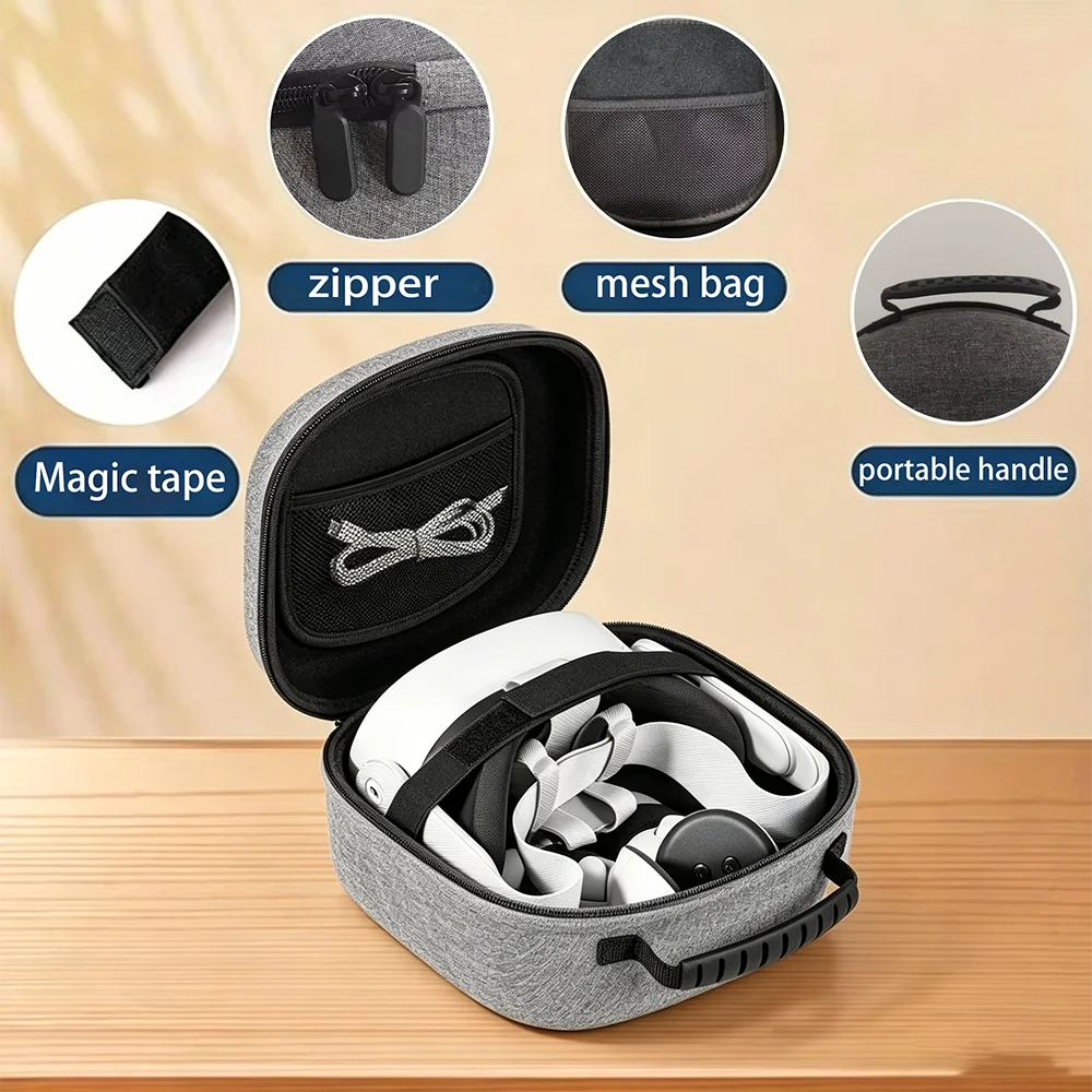 EVA Meta Quest 3S Hard Shell Protective Case, VR Headset and Accessory Storage Headset VR Accessory Organizing Bag
EVA Meta Quest 3S Hard Shell Protective Case, VR Headset and Accessory Storage Headset VR Accessory Organizing Bag