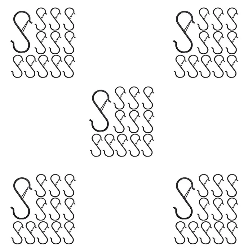 HLZS-60PCS S Hooks For Hanging - S Shaped Hooks For Kitchen Utensil And Closet Rod - Black S Hooks For Hanging Plants,Pots
HLZS-60PCS S Hooks For Hanging - S Shaped Hooks For Kitchen Utensil And Closet Rod - Black S Hooks For Hanging Plants,Pots