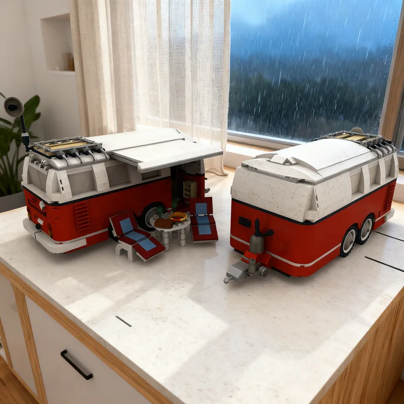 1455pcs MOC Custom T1 Caravan Trailer 2 Axle Creator Model Building Blocks Architecture Christmas Gifts Toy Idea Education DIY
1455pcs MOC Custom T1 Caravan Trailer 2 Axle Creator Model Building Blocks Architecture Christmas Gifts Toy Idea Education DIY