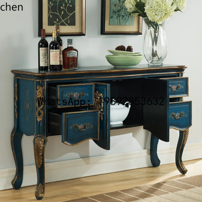 A1 Solid Wood Sideboard Carved Living Room Entryway Console Vintage Accent Table Wall Cabinet
A1 Solid Wood Sideboard Carved Living Room Entryway Console Vintage Accent Table Wall Cabinet