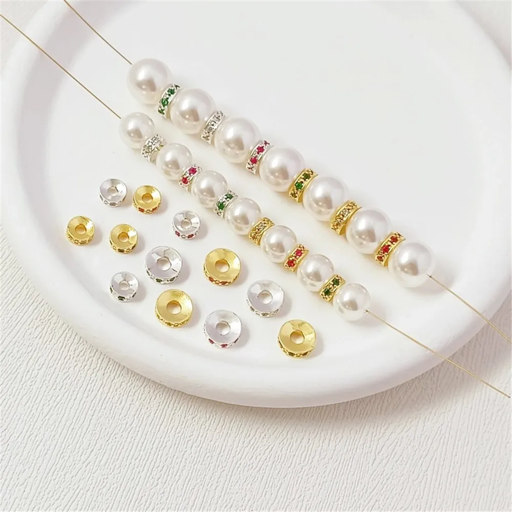 Silver 18K Gold-plated Zirconium Spacer Beads Handcrafted DIY Cultural Play Buddhist Prayer Beads Bracelet Bead Accessories
Silver 18K Gold-plated Zirconium Spacer Beads Handcrafted DIY Cultural Play Buddhist Prayer Beads Bracelet Bead Accessories