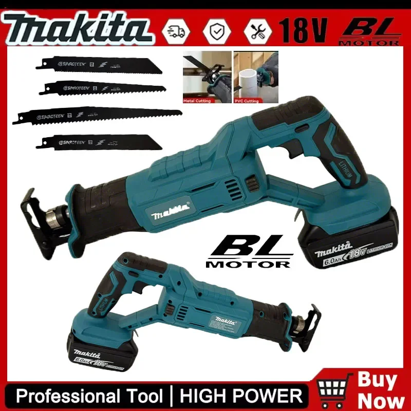 Makita Brushless Reciprocating Saw High-Power Cutting Saw Handheld Multifunctional Household Small Electric Saw No Battery
Makita Brushless Reciprocating Saw High-Power Cutting Saw Handheld Multifunctional Household Small Electric Saw No Battery