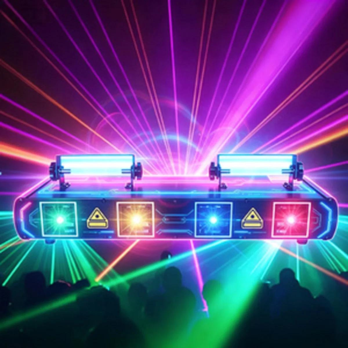 DJ party light - 4-beam RGB sound-controlled light - DMX controlled - Bar, KTV, stage disco-specific atmosphere light
DJ party light - 4-beam RGB sound-controlled light - DMX controlled - Bar, KTV, stage disco-specific atmosphere light