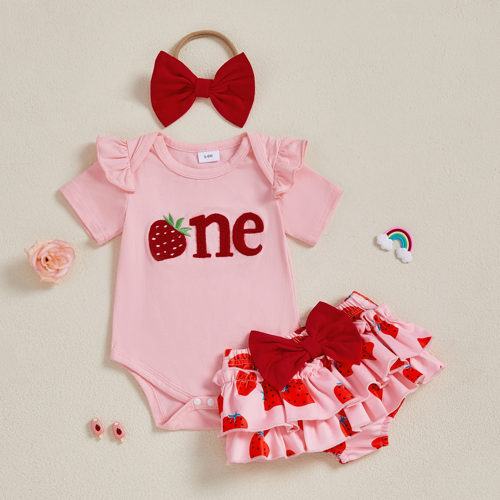 BeQeuewll Newborn Baby Girls Shorts Set Cute Summer Kids Clothes Short Sleeve Letters Romper Ruffle Shorts with Hairband Outfit
BeQeuewll Newborn Baby Girls Shorts Set Cute Summer Kids Clothes Short Sleeve Letters Romper Ruffle Shorts with Hairband Outfit