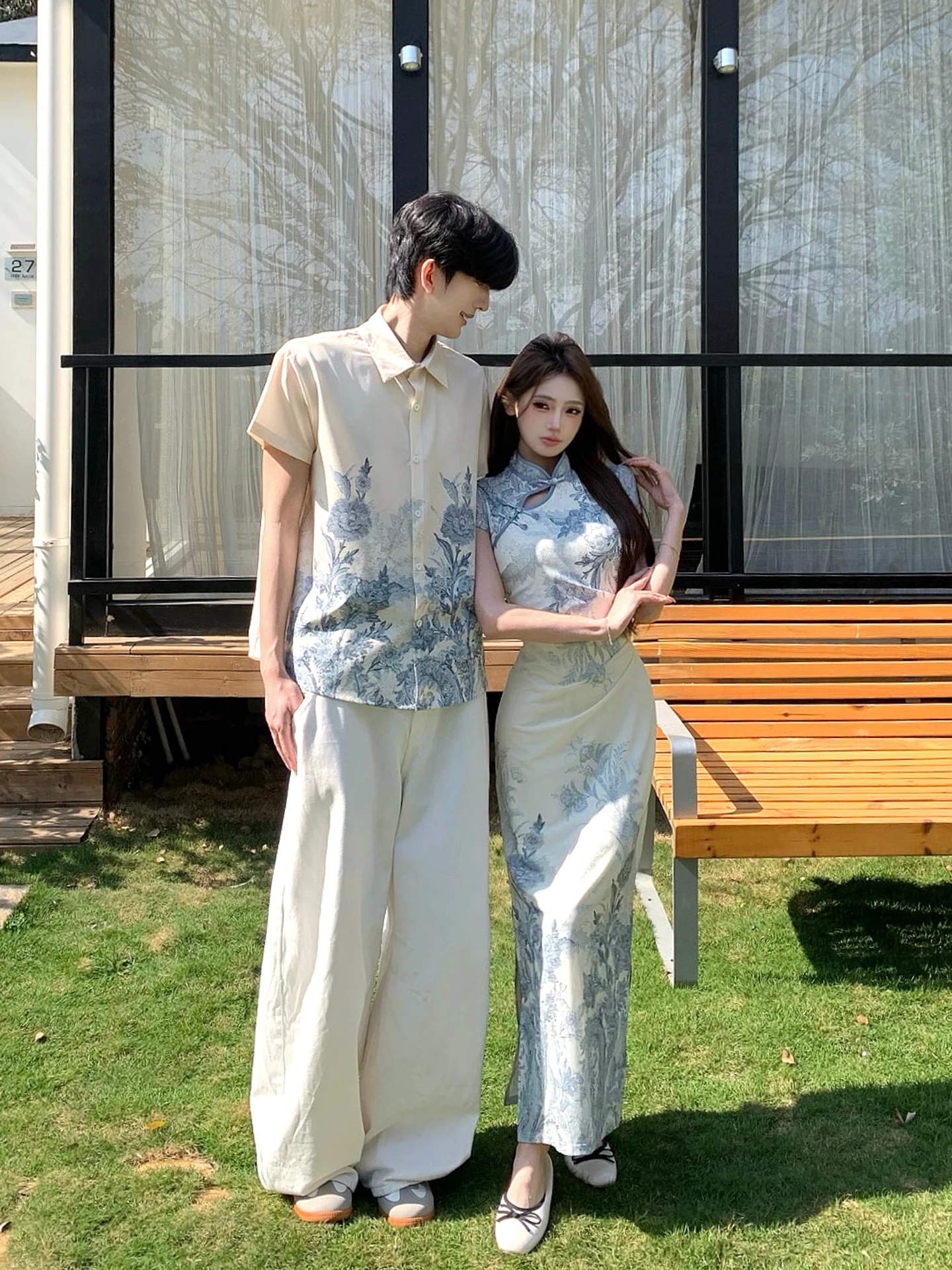 New Chinese Style Couple Matching Summer Short Sleeve Shirt Men's Long Improved Waist Cinching Dress One Skirt One ...
New Chinese Style Couple Matching Summer Short Sleeve Shirt Men's Long Improved Waist Cinching Dress One Skirt One ...