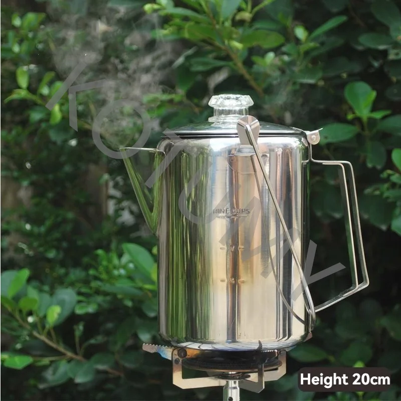 Portable camping stove coffee pot 1.2L easy to pour 304 stainless steel outdoor furniture
Portable camping stove coffee pot 1.2L easy to pour 304 stainless steel outdoor furniture