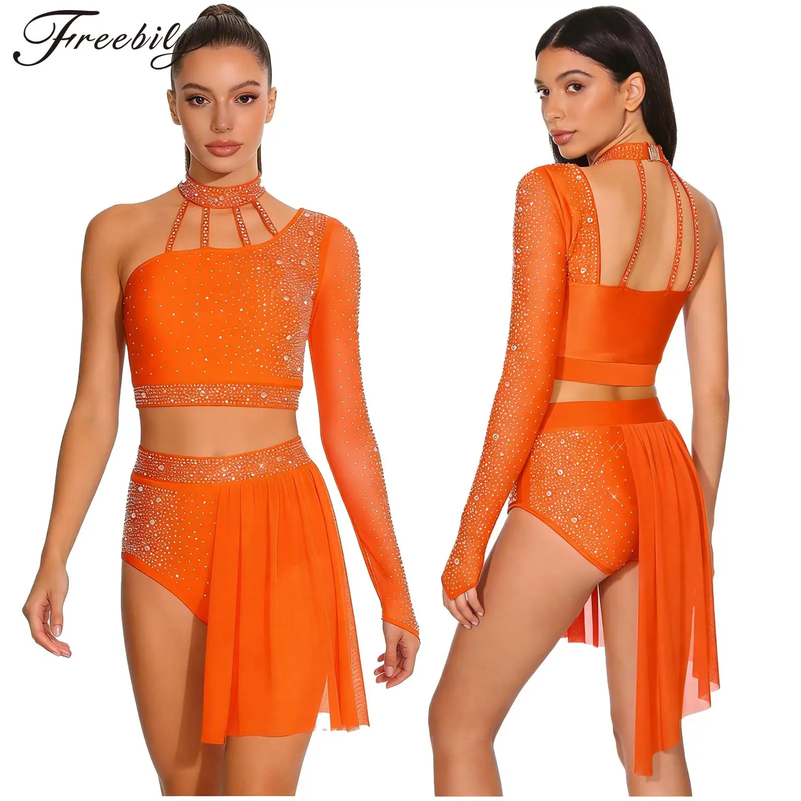 Women Latin Jazz Dance Cha-cha Samba Rumba Performance Outfit Rhinestone Sheer Mesh Skating Gymnastics Crop Top with Shorts
Women Latin Jazz Dance Cha-cha Samba Rumba Performance Outfit Rhinestone Sheer Mesh Skating Gymnastics Crop Top with Shorts