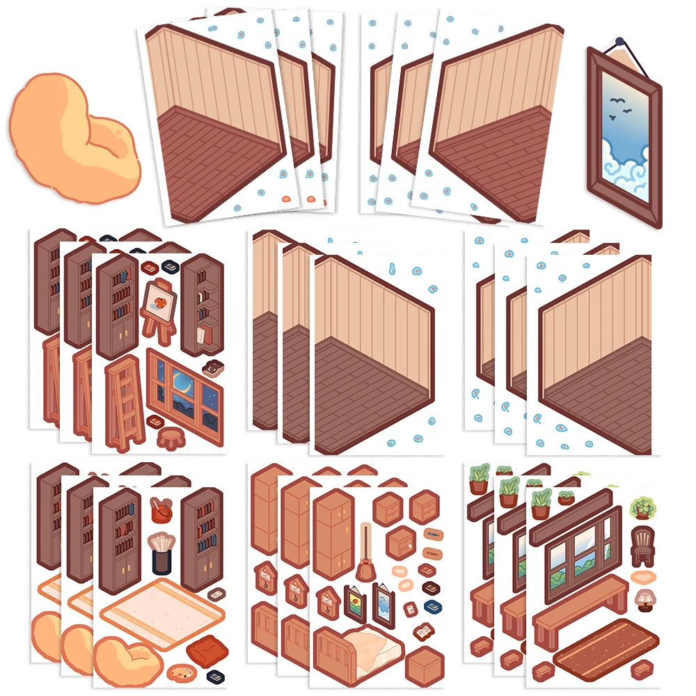 8/16/32pcs DIY Pixie Hovel Puzzle Stickers Make a Face Cute Cartoon Children Sticker Creative Assemble Toys For Kids Boys Girls
8/16/32pcs DIY Pixie Hovel Puzzle Stickers Make a Face Cute Cartoon Children Sticker Creative Assemble Toys For Kids Boys Girls