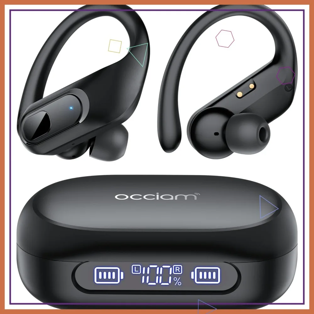 Беспроводные наушники с активным шумоподавлением и креплением на ухо, 96 часов работы, чистый звук при звонках, водонепроницаемые, для спорта и бега (черные)
Беспроводные наушники с активным шумоподавлением и креплением на ухо, 96 часов работы, чистый звук при звонках, водонепроницаемые, для спорта и бега (черные)