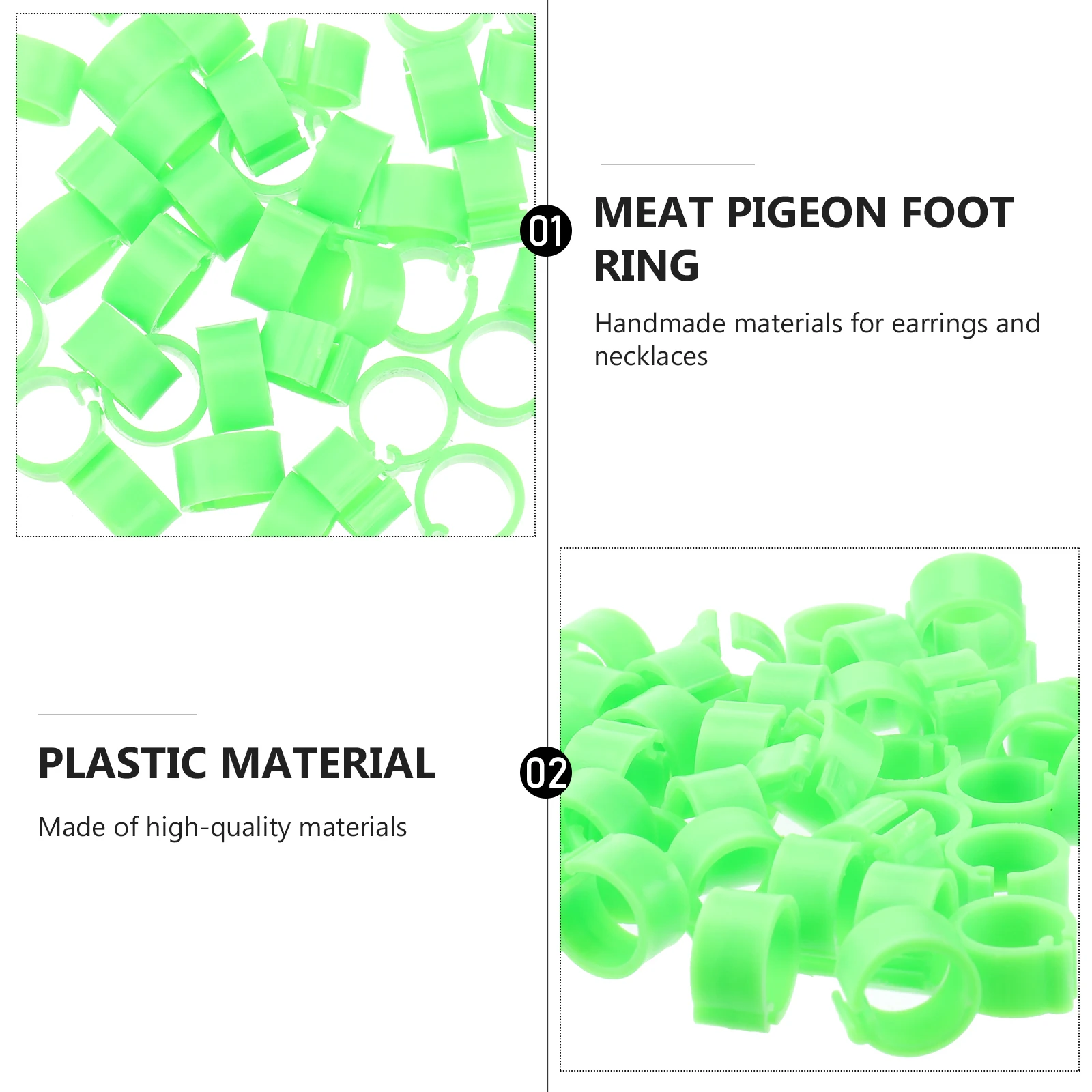 100 Pcs Pigeon Ring Bird Bands Leg Identification Rings Foot Ring for Pigeon Baby Poultry Plastic Lightweight Portable Tools
100 Pcs Pigeon Ring Bird Bands Leg Identification Rings Foot Ring for Pigeon Baby Poultry Plastic Lightweight Portable Tools