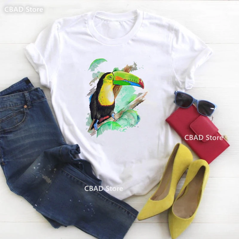 Watercolor Cute Cockatiel For Bird Lovers Print Tshirt Girls Funny Casual T Shirt Femme Harajuku Kawaii Clothes Female T-Shirt
Watercolor Cute Cockatiel For Bird Lovers Print Tshirt Girls Funny Casual T Shirt Femme Harajuku Kawaii Clothes Female T-Shirt