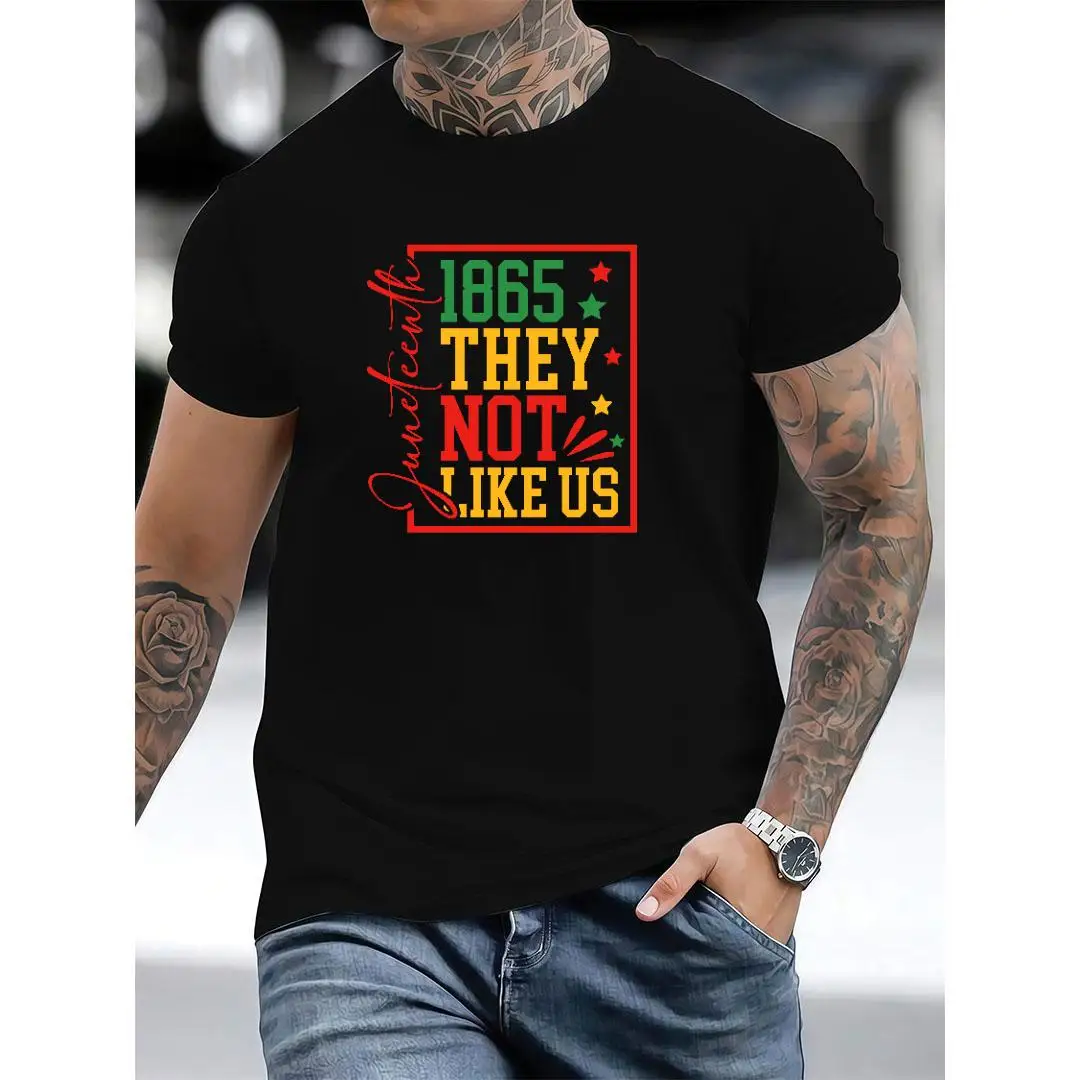 Juneteenth Inspired T - Shirt: Bold '1865 They Not Like Us' Statement for a Stand - out Look
Juneteenth Inspired T - Shirt: Bold '1865 They Not Like Us' Statement for a Stand - out Look