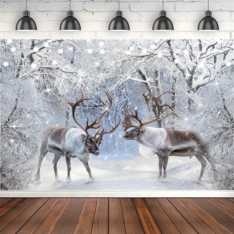 Winter Wonderland Photography Backdrop Snowflake Forest Background Elk Photo Studio Poster Kids Portrait Photoshoot Banner
Winter Wonderland Photography Backdrop Snowflake Forest Background Elk Photo Studio Poster Kids Portrait Photoshoot Banner
