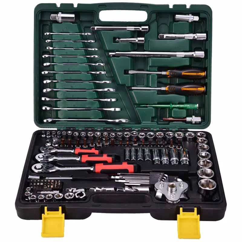 121pcs 1/2 3/8 1/4 Inch Tool Sets Professional Box Ratchet High Quality Motorcycle Mechanic Heavy Duty Car Tool Kit Set Box
121pcs 1/2 3/8 1/4 Inch Tool Sets Professional Box Ratchet High Quality Motorcycle Mechanic Heavy Duty Car Tool Kit Set Box