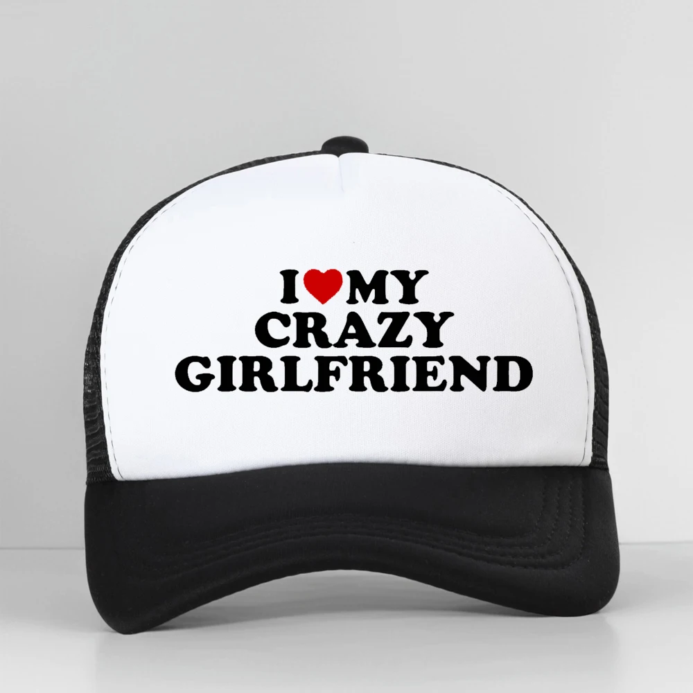 Funny I Love My Crazy Girlfriend GF Red Heart Baseball Cap Birthday Gift Summer Adjustable Mesh Breathable Trucker Hat
Funny I Love My Crazy Girlfriend GF Red Heart Baseball Cap Birthday Gift Summer Adjustable Mesh Breathable Trucker Hat