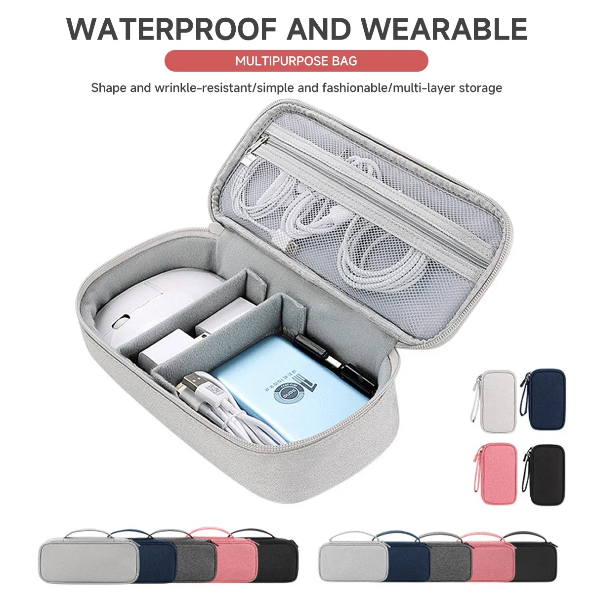 L,M,S three Size Travel Cable Organizer Bag Pouch Carry Case Portable Waterproof Storage Bags for Cable Cord Electronics Bags
L,M,S three Size Travel Cable Organizer Bag Pouch Carry Case Portable Waterproof Storage Bags for Cable Cord Electronics Bags