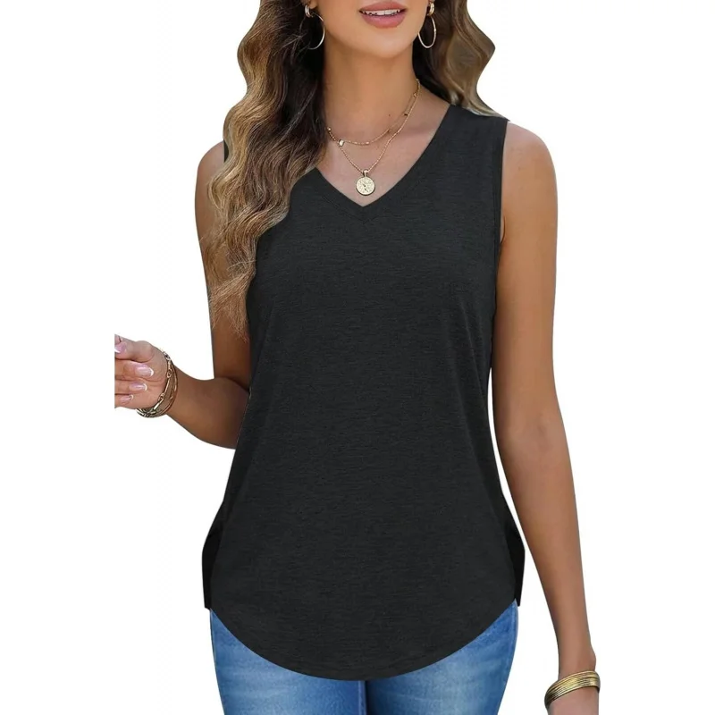 Womens Cute Top Curved Hem Sleeveless Cami Tanks Spring Summer Basic Slim Cute Tops Fashion Shirts
Womens Cute Top Curved Hem Sleeveless Cami Tanks Spring Summer Basic Slim Cute Tops Fashion Shirts