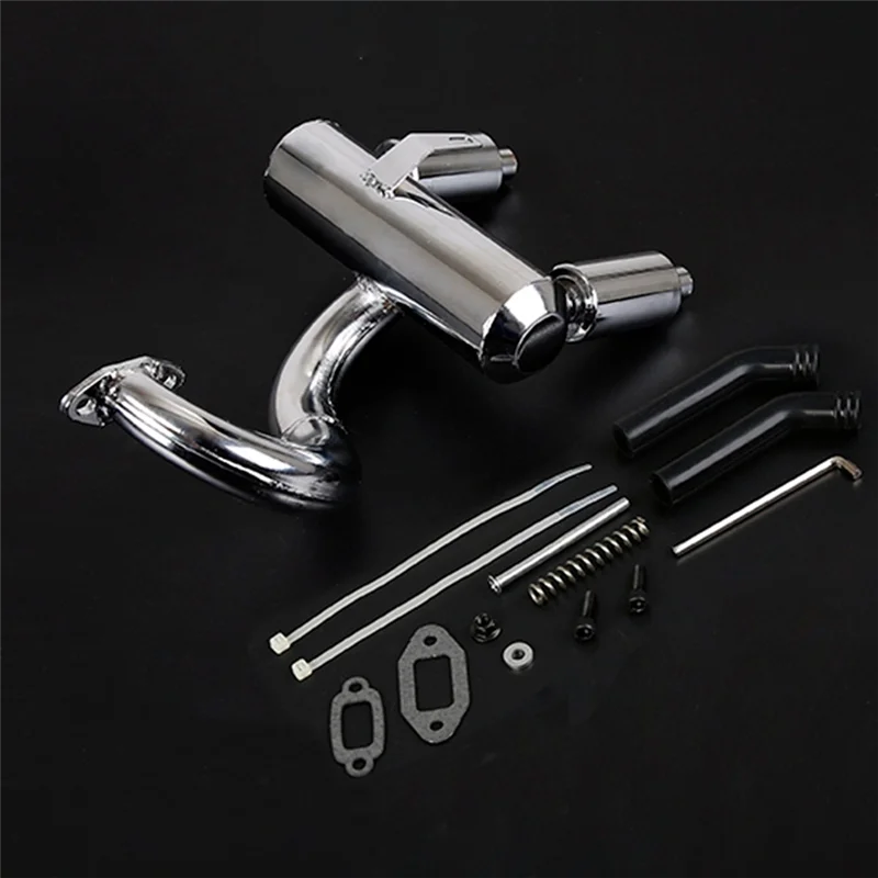 YSUN-RC Car Double Mute Pipe Exhaust Pipe For 1/5 Losi 5Ive T Rovan LT 29CC 30.5CC 32CC 36CC 45CC Engine Rc Car Update Accessori
YSUN-RC Car Double Mute Pipe Exhaust Pipe For 1/5 Losi 5Ive T Rovan LT 29CC 30.5CC 32CC 36CC 45CC Engine Rc Car Update Accessori