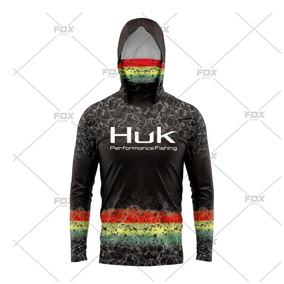 Huk Fishing Shirt UPF 50 Hooded Face Cover Fishing Clothes Summer Sun Protection Hoodie Men Face Mask Jersey Camisa De Pesca
Huk Fishing Shirt UPF 50 Hooded Face Cover Fishing Clothes Summer Sun Protection Hoodie Men Face Mask Jersey Camisa De Pesca