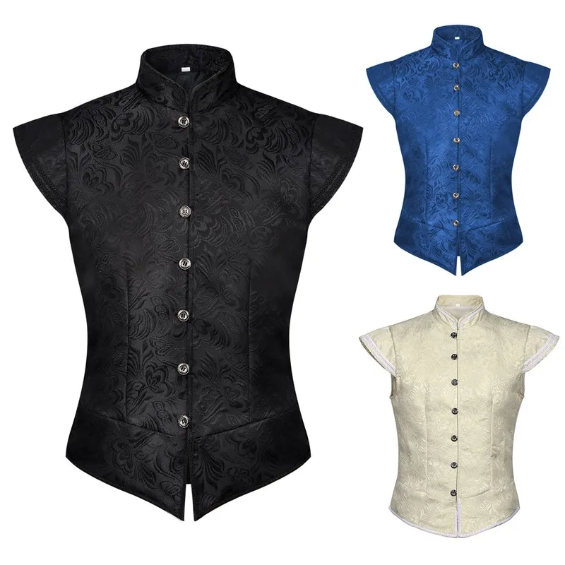 New Men's Medieval Costume Retro Short Vest Fake Collar Halloween Clothing Polyester Fabric Printed Single Wear Spring Season
New Men's Medieval Costume Retro Short Vest Fake Collar Halloween Clothing Polyester Fabric Printed Single Wear Spring Season