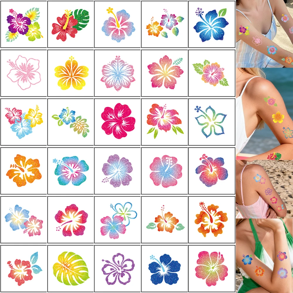 30pcs Glitter Summer Beach Flowers Temporary Tattoo Stickers For Women Body Art Hand Fake Tattoo Party Supplies Favors Stickers
30pcs Glitter Summer Beach Flowers Temporary Tattoo Stickers For Women Body Art Hand Fake Tattoo Party Supplies Favors Stickers