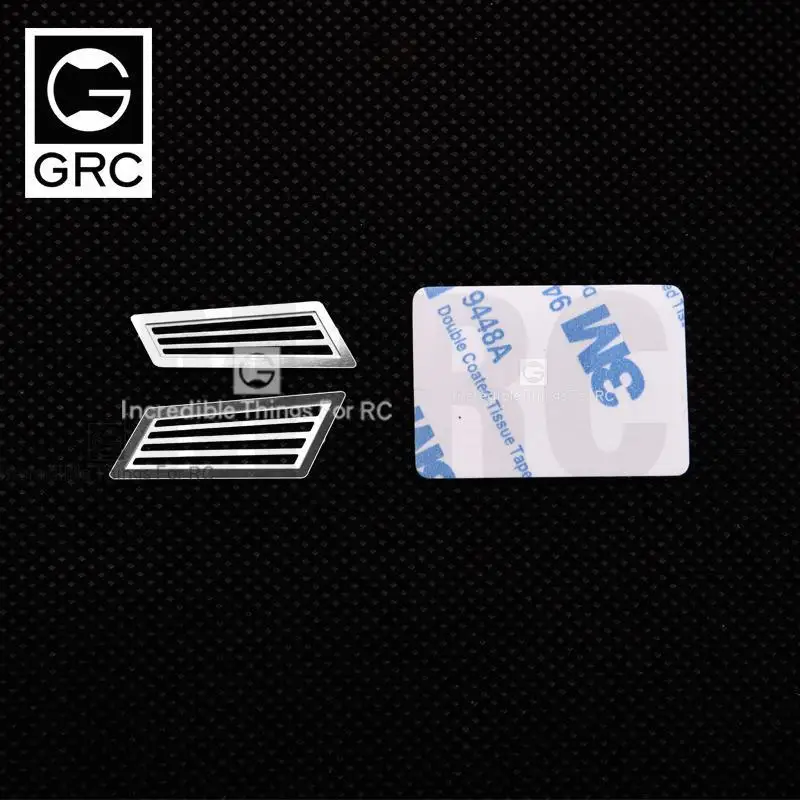 GRC 2pcs RC Car Stainless Steel Side Intake Grille Mesh Cover for 1/10 TRX-6 TRX6 G63 DIY Decoration Parts Extra
GRC 2pcs RC Car Stainless Steel Side Intake Grille Mesh Cover for 1/10 TRX-6 TRX6 G63 DIY Decoration Parts Extra