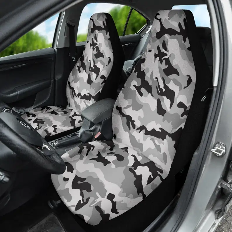 Black Grey Camouflage Car Seat Covers Pair, 2 Front Seat Covers, Car Seat Protector, Car Accessory, Seat Cover For Car
Black Grey Camouflage Car Seat Covers Pair, 2 Front Seat Covers, Car Seat Protector, Car Accessory, Seat Cover For Car