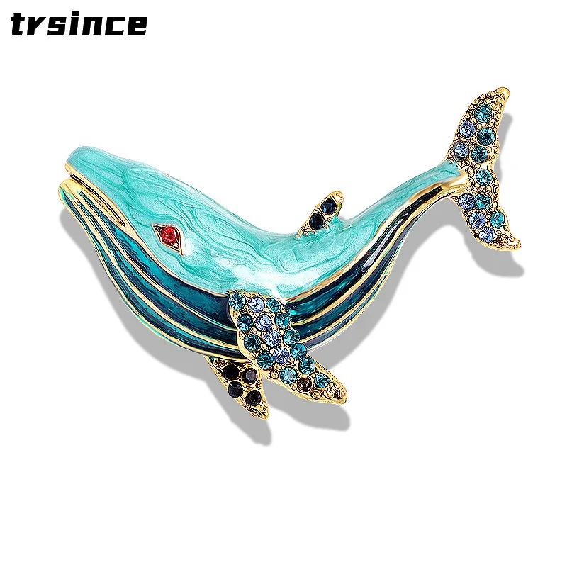 New Enamel Whale Brooches for Women and Men Fashion Sea Animal Fish Pendant Pin Vivid Brooch Gift High Quality
New Enamel Whale Brooches for Women and Men Fashion Sea Animal Fish Pendant Pin Vivid Brooch Gift High Quality