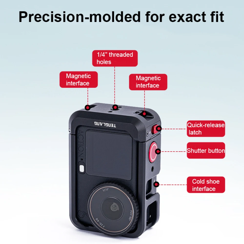 Aluminum Protective Cage Case for dji osmo action6, Metal Frame Expansion Adapter Mount for dji osmo action6 Accessories
Aluminum Protective Cage Case for dji osmo action6, Metal Frame Expansion Adapter Mount for dji osmo action6 Accessories