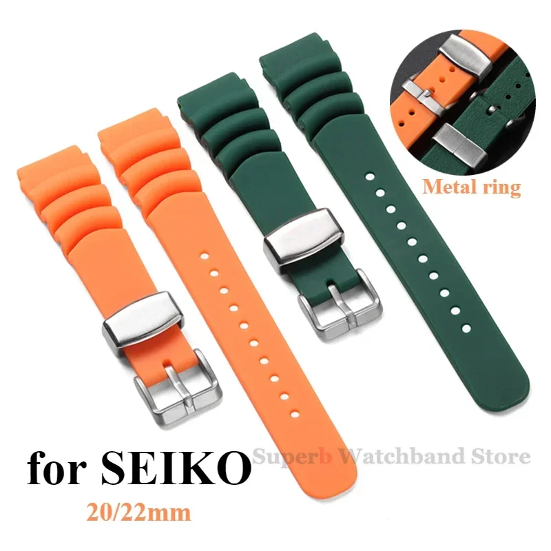 Silicone Watch Band for Seiko SKX007 SKX009 Prospex Abalone Canned Belt 20mm 22mm Diving Bracelet Sports Strap Metal Ring
Silicone Watch Band for Seiko SKX007 SKX009 Prospex Abalone Canned Belt 20mm 22mm Diving Bracelet Sports Strap Metal Ring