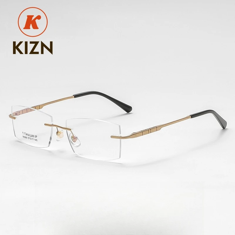 KIZN Pure Titanium Myopiax Rimless Glasses With Anti-reflective Anti-scratch Lenses Eyewear Women Hyperopia Progressive Men
KIZN Pure Titanium Myopiax Rimless Glasses With Anti-reflective Anti-scratch Lenses Eyewear Women Hyperopia Progressive Men