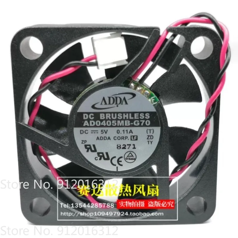 NEW CPU Fan for ADDA 4010 5V 0.11A AD0405MB-G70 Cooling Fan 40 * 40 * 10MM
NEW CPU Fan for ADDA 4010 5V 0.11A AD0405MB-G70 Cooling Fan 40 * 40 * 10MM