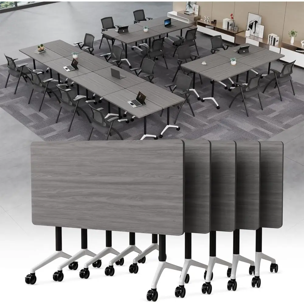 Adjustable Height Conference Table on Wheels, Modern Mobile Meeting Table Set for 6-12 People, Space-Efficient Nesting Office De
Adjustable Height Conference Table on Wheels, Modern Mobile Meeting Table Set for 6-12 People, Space-Efficient Nesting Office De