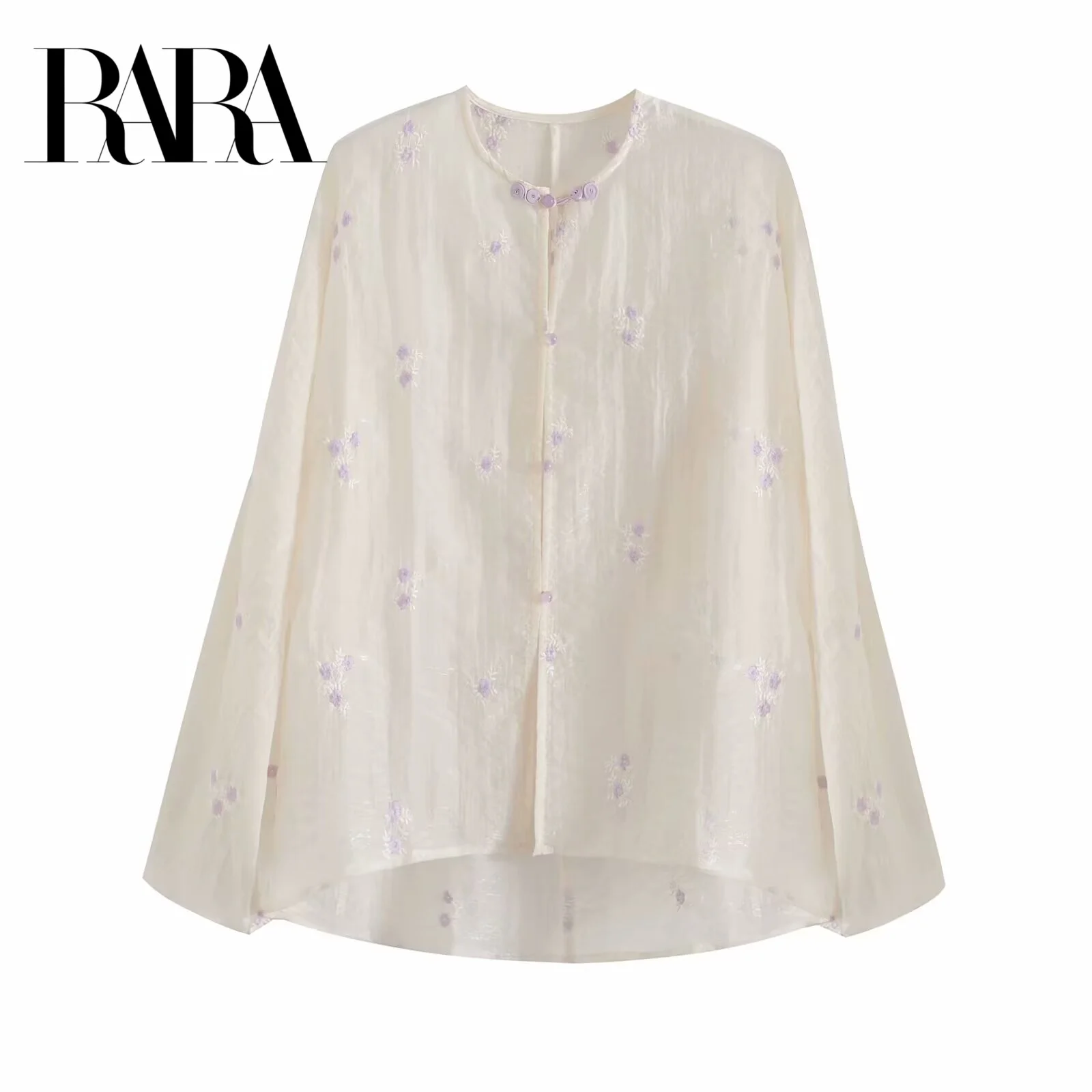 RARA2025 Summer New Women's Fashion Temperament Embroidered Cardigan New Chinese Style Round Neck Single-breasted Thin Top
RARA2025 Summer New Women's Fashion Temperament Embroidered Cardigan New Chinese Style Round Neck Single-breasted Thin Top