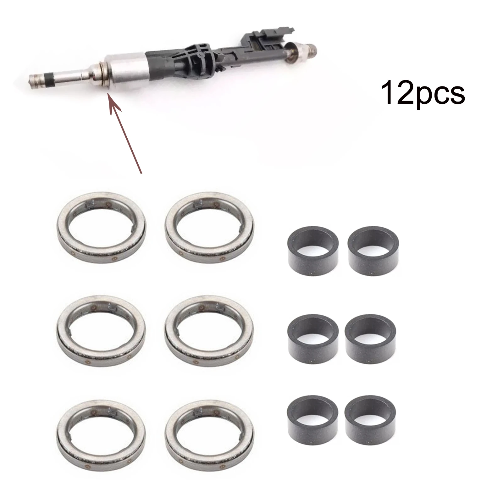 12pcs Car Fuel Injector Gasket Ring And Element 13537591006 13537577649 For BMW 135i 335i For X1 X2 Car Fuel Nozzle Gasket
12pcs Car Fuel Injector Gasket Ring And Element 13537591006 13537577649 For BMW 135i 335i For X1 X2 Car Fuel Nozzle Gasket