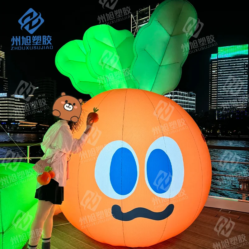 3m inflatable carrot cartoon turnip green leaf fresh radish farm green healthy vegetable advertising decoration
3m inflatable carrot cartoon turnip green leaf fresh radish farm green healthy vegetable advertising decoration