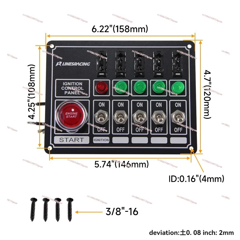 Automotive universal ignition switch modified one-button start button 12V racing engine power-off switch combination panel
Automotive universal ignition switch modified one-button start button 12V racing engine power-off switch combination panel