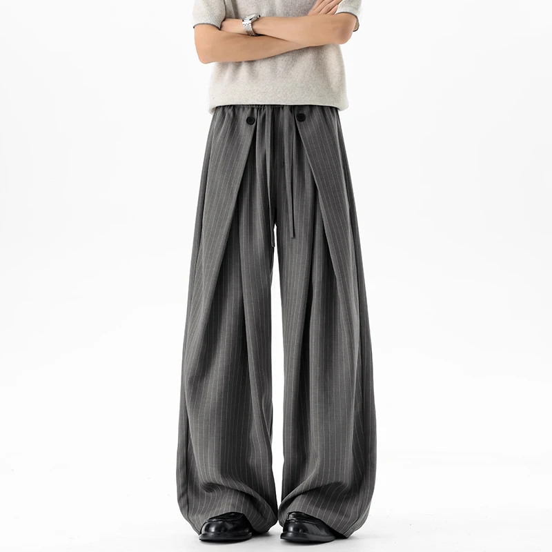 Plus Size Fashion Suit Pants Men Casual Pants Summer New Cool Ice Silk Striped Pleated Pants Men Outdoor Solid Color Pants
Plus Size Fashion Suit Pants Men Casual Pants Summer New Cool Ice Silk Striped Pleated Pants Men Outdoor Solid Color Pants