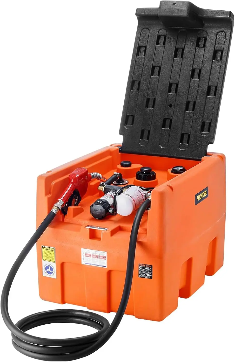 Portable Diesel Tank 48 Gallon 10 6GPM Flow Rate Diesel Fuel with 12V Electric Transfer Pump 13 1 ft Hose Auto Fueling Nozzle
Portable Diesel Tank 48 Gallon 10 6GPM Flow Rate Diesel Fuel with 12V Electric Transfer Pump 13 1 ft Hose Auto Fueling Nozzle