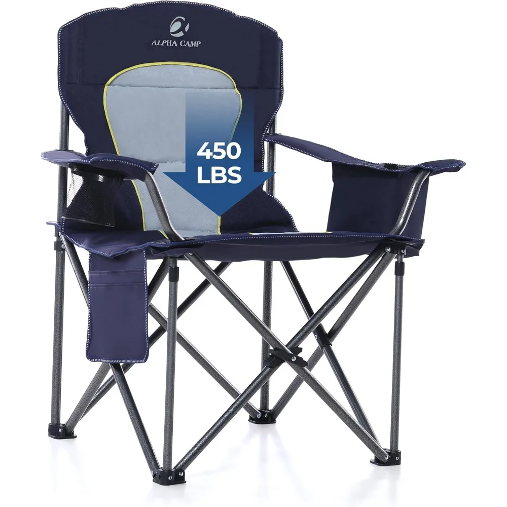 2 Pack Oversized Folding Camping Chairs High Back Heavy Duty Padded Lawn Chair for Adults Support up to 450lbs with Cup Holder,
2 Pack Oversized Folding Camping Chairs High Back Heavy Duty Padded Lawn Chair for Adults Support up to 450lbs with Cup Holder,