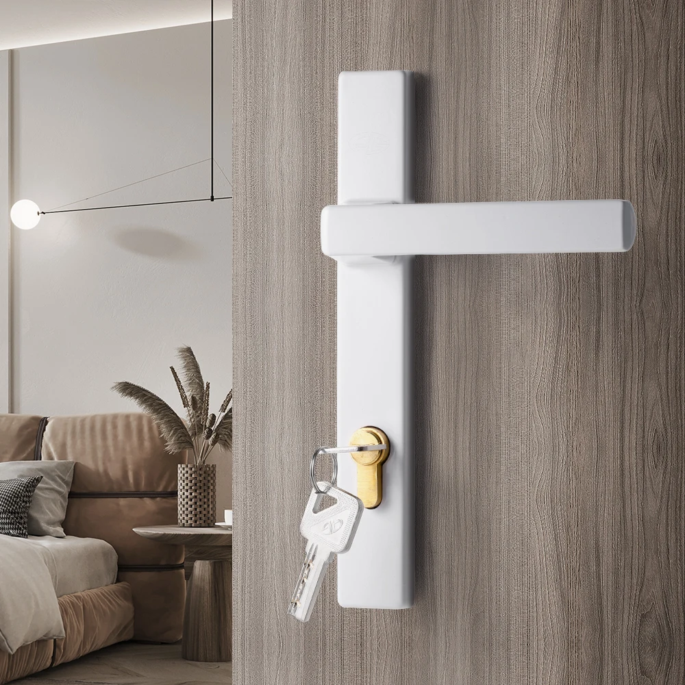 White Door Handle lever House Apartment Hotel Door Handle Lock for Aluminum Door
White Door Handle lever House Apartment Hotel Door Handle Lock for Aluminum Door