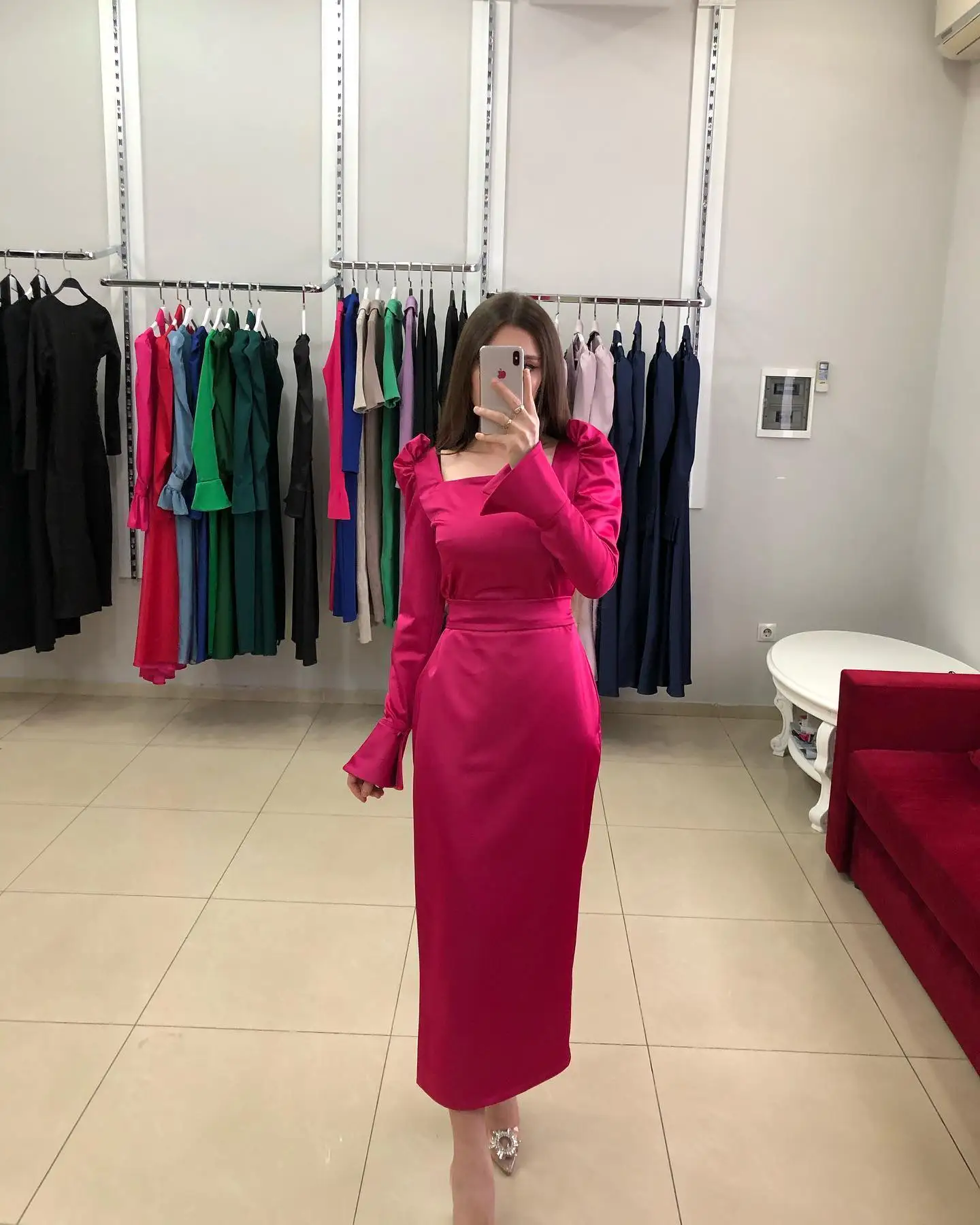 Customized Fashion Jersey Straight Evening Dresses Square Collar Long Sleeves Bespoke Occasion Gowns Sparkly Party Dre
Customized Fashion Jersey Straight Evening Dresses Square Collar Long Sleeves Bespoke Occasion Gowns Sparkly Party Dre