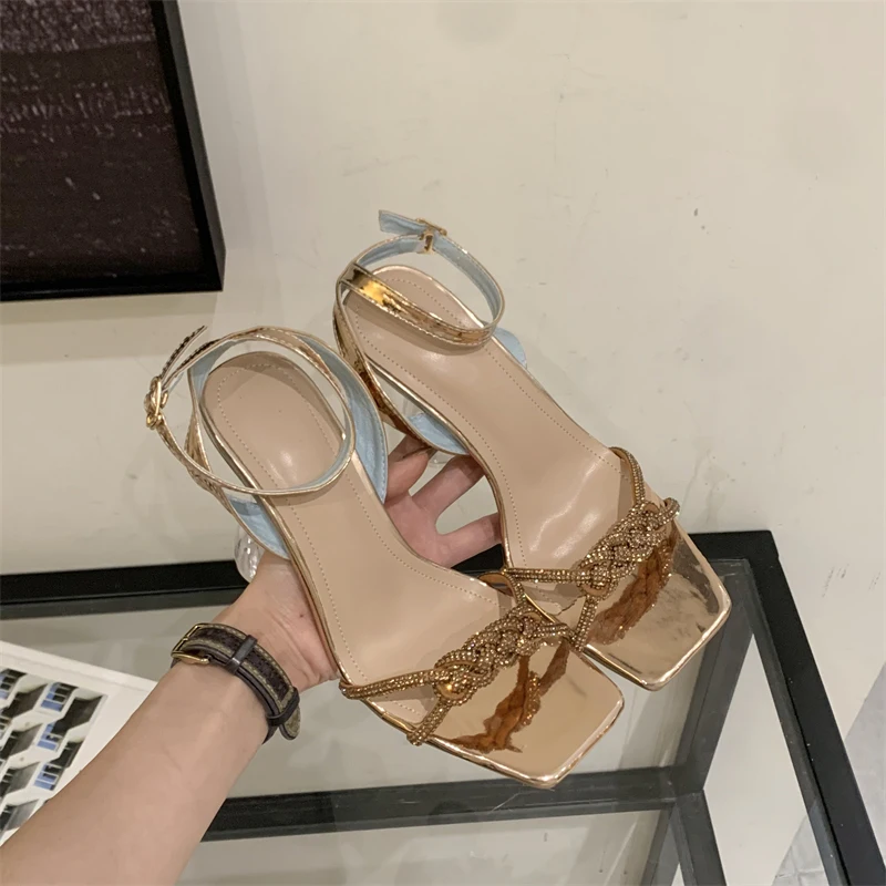 Square Toe Transparent PVC Rhinestone Bow Women's Sandals Summer Crystal Cup Heels Slip On Slides Fashion Party Shoes For Women
Square Toe Transparent PVC Rhinestone Bow Women's Sandals Summer Crystal Cup Heels Slip On Slides Fashion Party Shoes For Women