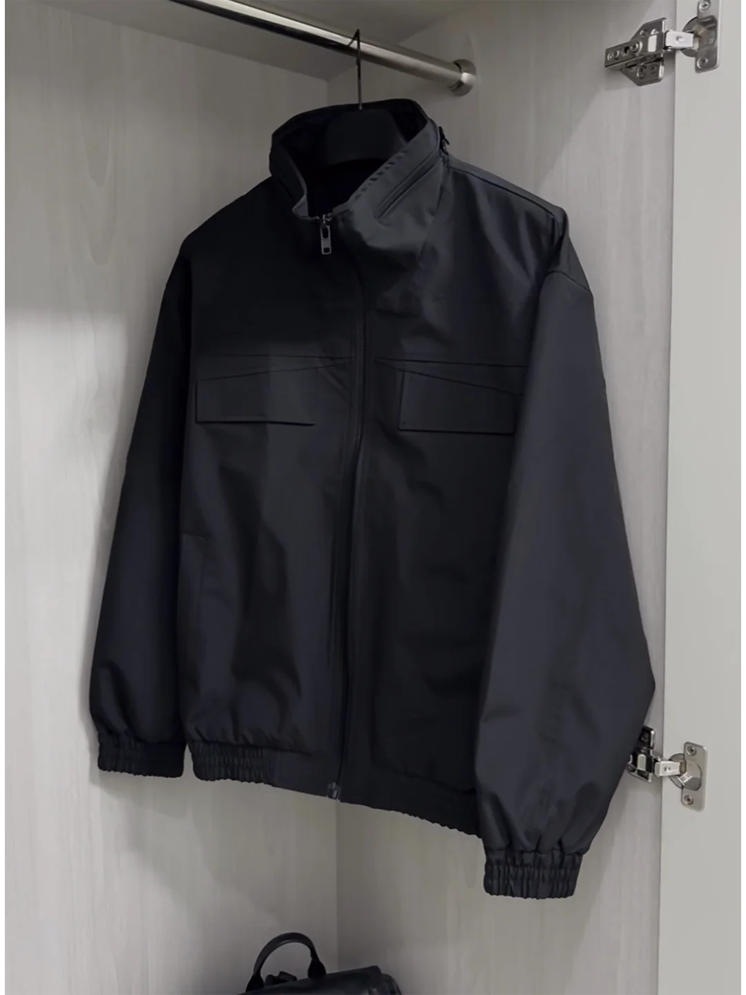 American Sle Jaet Men's Autumn Cleanfit Stand Collar Baseball ort Workwear Outerwear Hard Man Outfit Zipper Decor
American Sle Jaet Men's Autumn Cleanfit Stand Collar Baseball ort Workwear Outerwear Hard Man Outfit Zipper Decor