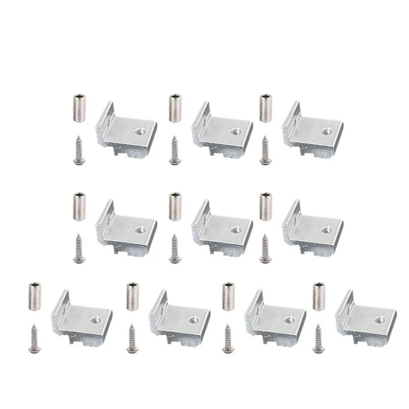F68E 10pack Aluminum Profile Brackets For Shelving Units Strong and Durability
F68E 10pack Aluminum Profile Brackets For Shelving Units Strong and Durability